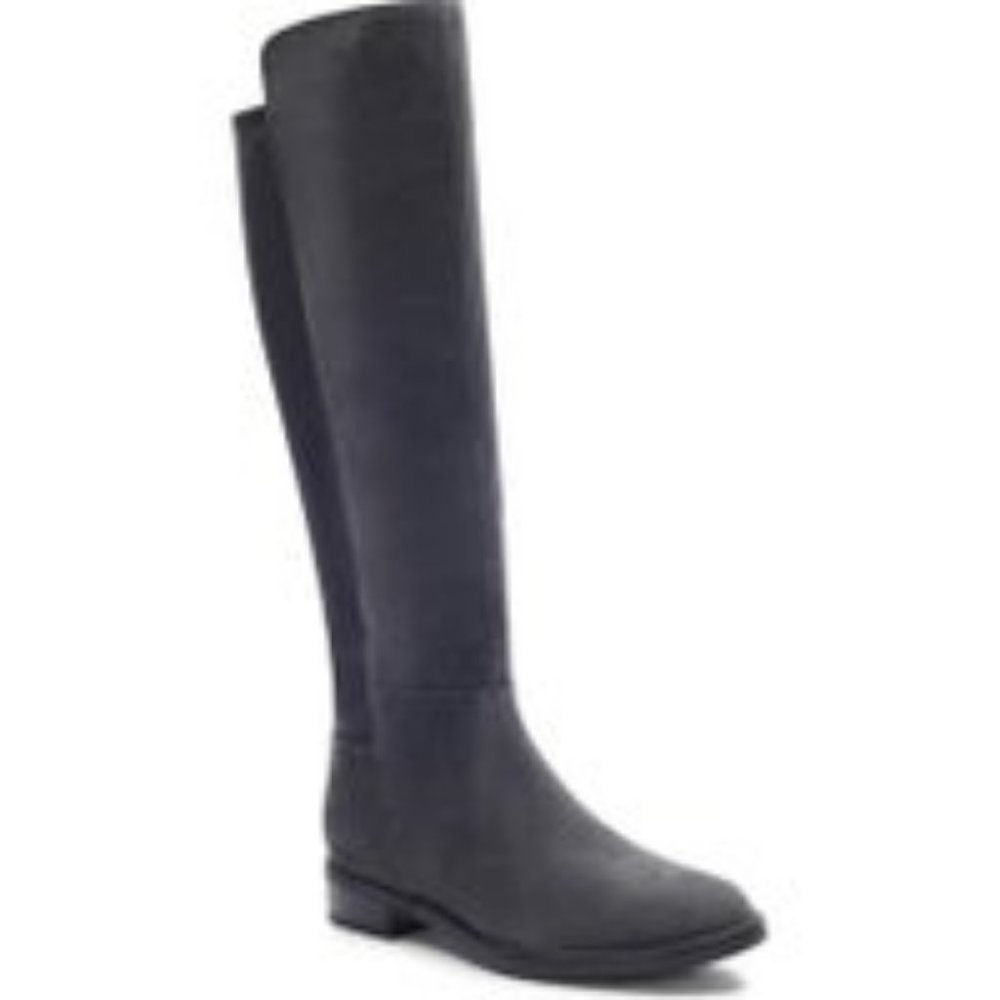Blondo, black suede tall boot, size 8